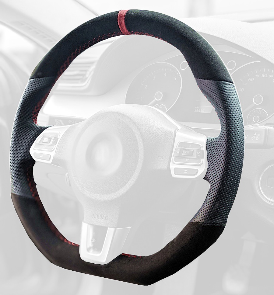2010-14 Volkswagen Golf MK VI steering wheel cover - GTI
